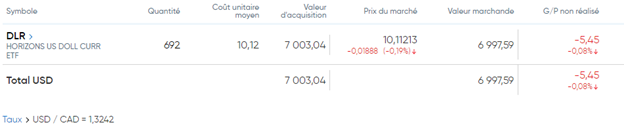 DLR Horizon USD ETF